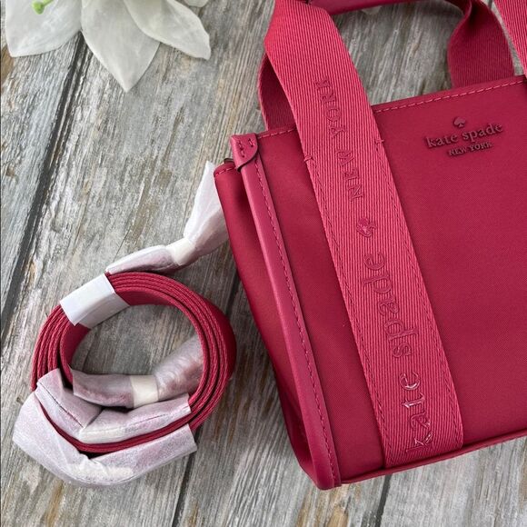 Kate Spade Purse Crossbody Kip Nylon Mini Tote Bag - Picture 6 of 10